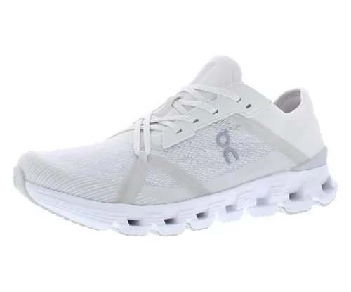 ON Running Cloud X 4 AD - Damen Sneakers in White-Wolf - Laufschuhe für Damen mit leichtem Mesh-Obermaterial und Helion Superfoam für optimalen Komfort. Ideal für Fitness, Workouts und den Alltag mit multidirektionalem Grip.