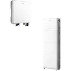 Midea MHELIOS M1 6 kW Hybridwechselrichter + 15 kWh Speicher - Powerstations – Effizientes Hybrid-Komplettsystem zur Maximierung des Eigenverbrauchs mit bis zu 98,5 % Wirkungsgrad und Notstromfunktion.