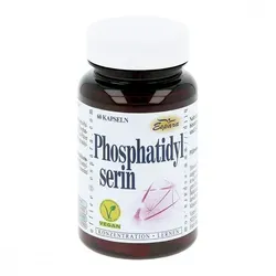 Phosphatidylserin Kapseln - Nahrungsergänzungsmittel für geistige Fitness, unterstützt Informationsweiterleitung und Gedächtnisleistung, vegan und ohne Gentechnik.
