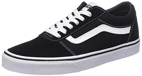 Vans Herren Ward Sneaker - Herren-Sneaker aus Wildleder und Canvas, gepolstert für ultimativen Tragekomfort. Ideal für Büro und Freizeit, mit legendärem Design und stabiler Passform.
