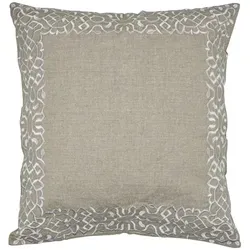 Handgefertigter Kissenbezug Frisia Weiss 40x40cm - Boho Vintage Deko