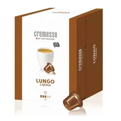 Cremesso Lungo Crema 48 Kapseln - Kaffeekapseln & Pads, 100% Arabica aus Zentral- und Südamerika, sanfte Röstung für vollmundigen Genuss, zertifiziert nachhaltig durch die Rainforest Alliance.