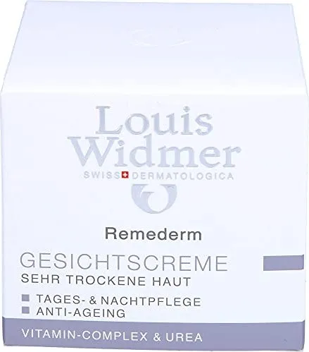 Widmer Remederm Gesichtscreme leicht parfümiert 50 ml - Tagespflege für extrem trockene Haut, schützt und befeuchtet intensiv mit Vitamin A und Panthenol. Ideal auch bei Hautirritationen und für die Nachtpflege geeignet.