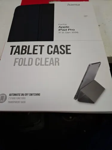 Hama Fold Clear iPad Cover für Apple iPad Pro 11" (M4, 2024) - Tablet-PC-Zubehör mit Rundumschutz und elegantem Business-Look, inklusive praktischer Standfunktion für komfortables Arbeiten.