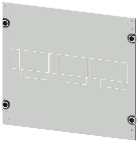 Siemens SIVACON S4 Blende 8PQ2045-6BA11 grau - Schaltschrank-Blende mit 600 mm Breite und 450 mm Höhe, ideal für effiziente Systemintegration und optimale Nutzung von Schaltschrank-Systemen.