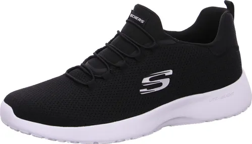 Skechers Dynamight 58360-BKW Herren Trainingsschuhe - Herren-Sneaker mit atmungsaktivem Funktionsmesh, Ultra Light-Zwischensohle und gepolsterter Air-Cooled Memory Foam Innensohle für optimalen Komfort und Flexibilität.