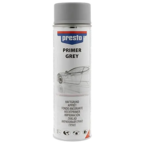 presto Grundierung Universal Haftgrund grau 500 ml - Hochwertige Haftgrundierung für diverse Oberflächen, ideal für eine optimale Farbbasis und ausgezeichnete Haftung.
