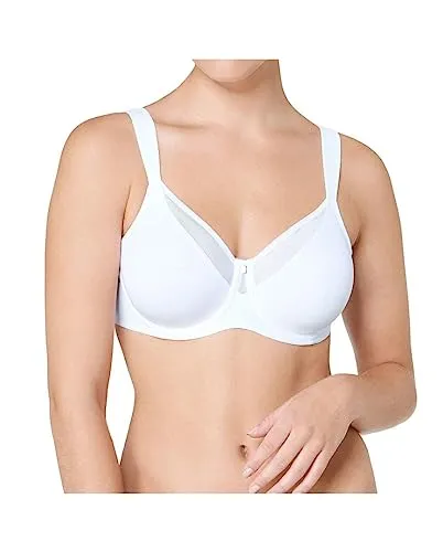 Triumph Damen True Shape Sensation W01 Minimizer BH, Deep Water, 70C - Funktionsunterwäsche für größere Oberweiten, optisch verkleinernd mit Komfort-Bügel und dekorativem Tüllbesatz für perfekten Tragekomfort.