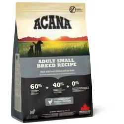 ACANA Adult Small Breed Hundefutter 2 kg - Hundefutter für kleine Rassen, reich an 60% hochwertigem tierischem Eiweiß und 40% frischem Gemüse und Obst. Ideal für die Ernährung erwachsener Hunde mit gesunden Zutaten aus Kanada.