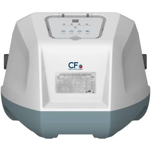 CF Salzwassersystem Pool-Salzanlage 50iP - Poolpflege mit Salzelektrolyse für Pools bis 22.000 Liter, sorgt für kristallklares Wasser und reduziert den Einsatz von Chemikalien.