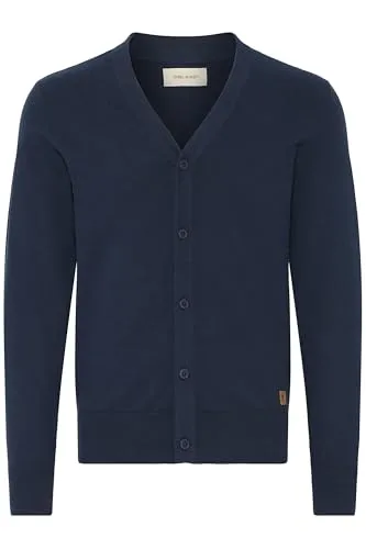 Blend Strickjacke BHFinex - Komfortabler Cardigan in Dress Blues, Größe L (52/54) - Stylischer Feinstrick-Cardigan mit Knöpfen, ideal für den Alltag. Hergestellt aus recycelten Materialien für ein gutes Tragegefühl und einfache Pflege.