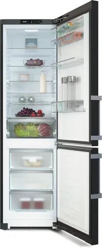 Miele Kühl- / Gefrierkombination KFN 4795 AD - Kühlschrank mit 268 l Kühl- und 103 l Gefrierraum, energieeffizienter Betrieb mit A-Klasse, ausgestattet mit Schnellkühlfunktion und wechselbarem Türanschlag für optimale Flexibilität.