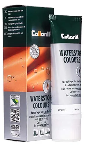 Collonil Waterstop Schuhcreme opera 75 ml – Lederpflege mit Farbauffrischung & Imprägnierung – Pflegecreme für Glattleder Schuhe & Stiefel – Made in Germany