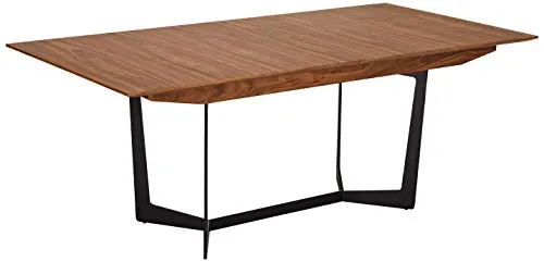 Furnhouse Tokyo Esstisch - Ausziehbarer Esstisch für 6 bis 10 Personen, ideal für Feiern. Hochwertige Walnussfurnier-Oberfläche und innovative Butterfly-Funktion für einfache Erweiterung. Stabiler Rahmen im modernen Skandi-Japandi-Design.