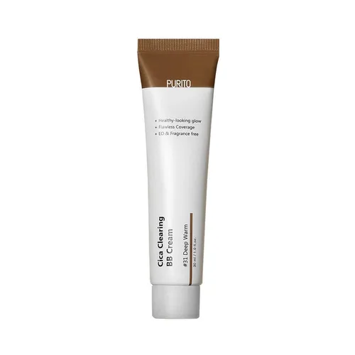 Purito Cica Clearing BB Cream #31 (Deep Warm) - Die Purito Cica Clearing BB Cream #31 (Deep Warm) vereint Feuchtigkeit und natürliche Deckkraft für einen strahlenden Teint. Ideal für alle Hauttypen, auch empfindliche Haut, und frei von schädlichen Zusatzstoffen.