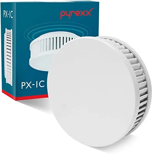 Pyrexx PX-1C Funk-Rauchwarnmelder - 4er Set für optimale Sicherheit - Rauchmelder, Funkvernetzt und küchentauglich, mit 10 Jahren Batterielebensdauer. Ideal für größere Wohnungen, warnt zuverlässig alle Bewohner bei Brandgefahr.