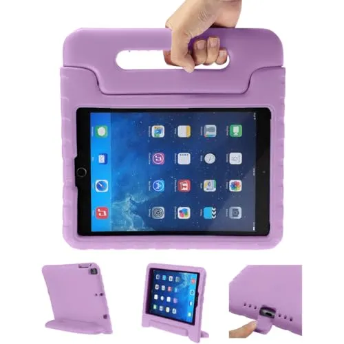 Imoshion Kidsproof Tablethülle Lila – Stoßfestes Silikon Backcover für Tablets - Die imoshion Kidsproof Tablethülle schützt dein Tablet optimal mit stoßabsorbierendem Schaumstoff. Ideal für Kinder, leicht zu transportieren und als praktischer Ständer nutzbar. Perfekte Passform und einfache Zugänglichkeit der Anschlüsse.