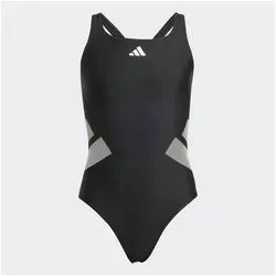 adidas LOGO C-BACK Badeanzug Mädchen - Größe 152 - Kleidung aus strapazierfähigem Infinitex-Material, chlorresistent und schnelltrocknend; V-förmige Träger mit großem Cut-out am Rücken für optimalen Support und Bewegungsfreiheit.