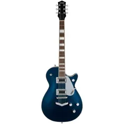 Gretsch G5220 Electromatic JET BT MDSPH E-Gitarre - Gitarren mit Chambered Mahogany Korpus und Ahorndecke, bieten den legendären Great Gretsch Sound mit Broad'Tron-Power für klaren, definierten Klang und aggressiven Overdrive.