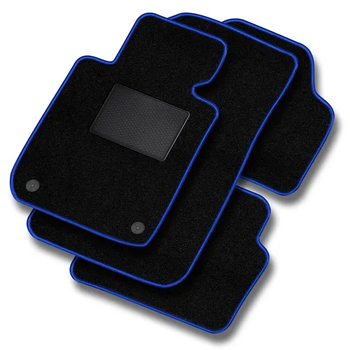 MOTOS SK14-1 Autoteppiche Velour Satz BASIC Blau für Skoda Superb II 2008-2015