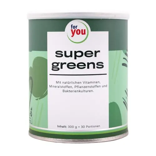 you:ly Super Greens Drink 300g - 30 Portionen für gesunde Ernährung - Sportnahrung mit innovativer Mischung aus Algen, Obst und Gemüse. Unterstützt das Immunsystem und sorgt für Energie - ideal für tägliche Vitalität!