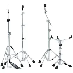Tama SM4S - Stage Master - Leichtes Hardware-Set - Das Tama SM4S Hardware-Set bietet Stabilität und geringes Gewicht. Es enthält zwei Beckenständer und einen Snareständer, ideal für den flexiblen Einsatz auf der Bühne.