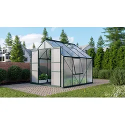 Vitavia Gewächshaus "Meridian 2 6700" mit Zubehör - Garten-Zubehör: Aktionsangebot mit über 100 Euro Zubehör, inklusive Hygrometer und Min-Max Thermometer für optimale Pflanzenpflege.