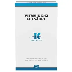VITAMIN B12+FOLSÄURE KLEAN LABS Kapseln 100 St - Arzneimittel zur Unterstützung des Nervensystems und zur Reduzierung von Müdigkeit, ideal für eine gesunde Lebensweise.