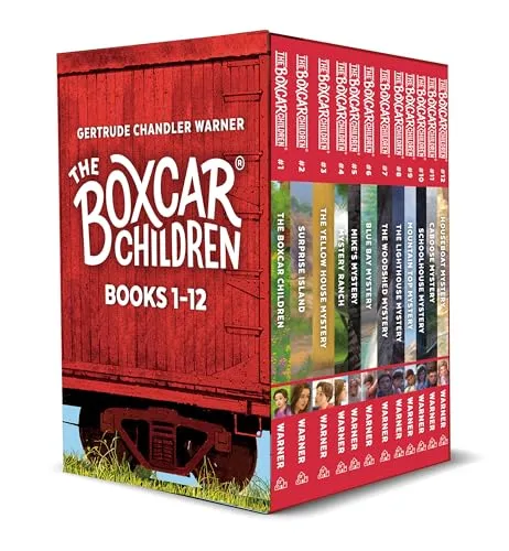 The Boxcar Children® Bookshelf: Bücher #1-12 - Bücher für Kinder, inklusive Aktivitätsplakat und spannende Abenteuer für junge Leser.