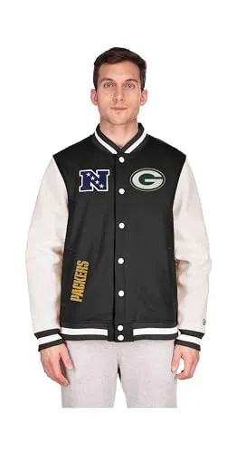 New Era Green Bay Packers NFL 2023 Sideline Jacke - XXL - Stylische Jacke von New Era für Fans der Green Bay Packers | Offizielles NFL Lizenzprodukt mit Teamlogo und Konferenzsymbol | Bequem und langlebig, ideal für jeden Anlass | Erhältlich in mehreren Größen, für die ganze Familie geeignet.