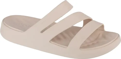 Crocs Getaway Strappy Badepantolette - Badelatschen mit modischen Riemchen, ideal für den Sommer und den Pool, aus leichtem Croslite™ Material für hohen Tragekomfort.