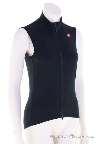 Castelli Espresso Damen Bikeweste - Schwarz - S - Die Castelli Espresso Damen Bikeweste ist eine leichte, packbare Windweste, ideal für Übergangszeiten. Sie bietet optimalen Windschutz und hohe Atmungsaktivität, perfekt für ambitionierte Fahrradtouren.