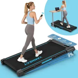 VANNECT Laufband Walking Pad mit Steigung und LED-Anzeige - Praktisches, tragbares Laufband für Zuhause mit Fernbedienung und 2,75HP Leistung. Ideal für effizientes Training ohne Montage. Vertrauen Sie auf Qualität und erstklassigen Kundenservice!