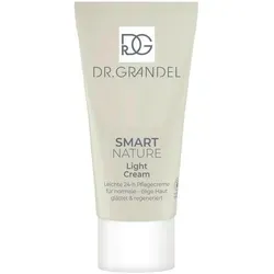 Dr. Grandel DrG SmartNature Light Cream 50ml - Medizinische Körperpflege mit 99,20% natürlichem Ursprung, ideal für normale bis ölige Haut. Die leichte Creme glättet, spendet Feuchtigkeit und verlangsamt Hautalterung dank Oat Repair Extract.