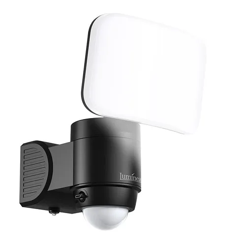 Luminea Aussenlampe: Kabelloser LED-Außenstrahler mit PIR-Bewegungsmelder - Außen-Sicherheitsbeleuchtung mit 300 Lumen Helligkeit, wetterfest und kabellos für flexible Montage. Ideal für sichere Wege im Dunkeln dank PIR-Bewegungssensor.