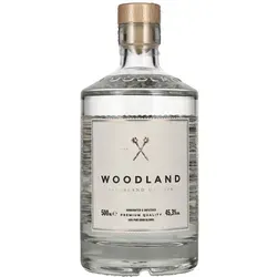 Woodland Sauerland Dry Gin 45,3% Vol. 0,5l - Gin mit waldig-erdigen Geschmacksnoten, hergestellt aus heimischen Botanicals und reinem Quellwasser aus dem Sauerland. Ideal für puren Genuss oder als erfrischender Gin Fizz.