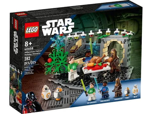 LEGO Star Wars 40658 Millennium Falcon – Weihnachtsdiorama - LEGO (R) Komplette Sets & Packs, beeindruckendes Weihnachtsdiorama mit dem legendären Millennium Falcon für kreative Bauabenteuer.