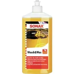Sonax Konservierungswachs Wasch+Wax 03132000 - Autopflege & Motorradpflege: Hochwertiges Wachs für glänzende und schützende Autolackpflege in einem Schritt.