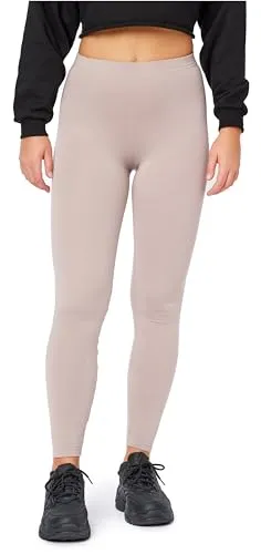 Bellivalini Damen Thermo Leggings Gefüttert für Winter Warme Apre Ski BLV50-320 (Caffelatte, S)