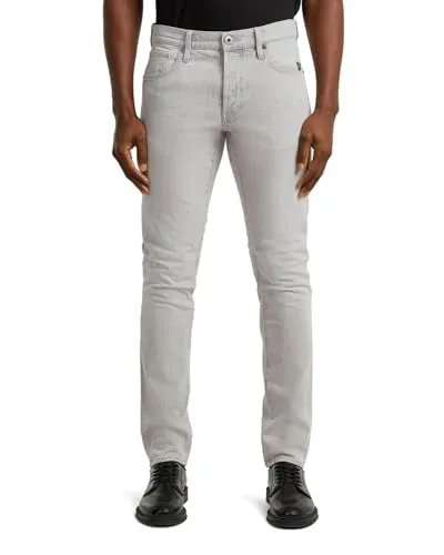 G-STAR 3301 Slim-Fit Jeans grau 34 mit toller Waschung - Modische Slim-Fit Jeans aus elastischem Denim, ideal für jeden Anlass. Die atmungsaktive Baumwollmischung sorgt für hohen Tragekomfort und eine perfekte Passform.