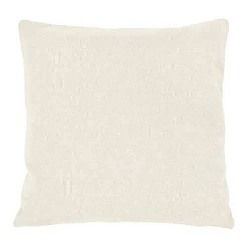 nielsen HOME Kissen Cato fein gestrickt, 50x50 cm, Creme Weiß, 100% Baumwolle, Strick, Oekotex, Feinstrick, gemütlich modisch elegant, Dekokissen, Sofakissen, inkl. Füllkissen