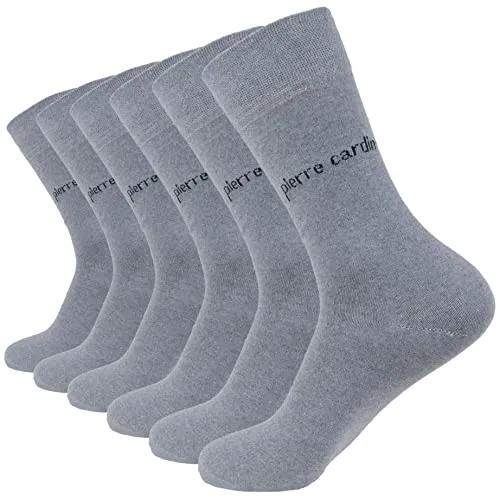 Pierre Cardin Business Socken Herren (10er Pack) - Hochwertige Business Socken Anzugsocken Baumwolle - Grau