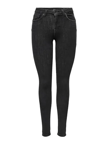 ONLY Female Skinny Jeans ONLPOWER - Stilvolle Mittlere Taille - Jeans in Skinny Fit mit 77% Baumwolle und recyceltem Material, ideal für einen modernen Look und nachhaltigen Stil.