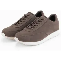 Ombre Clothing Herren Turnschuhe Teuila dunkelbraun 40 - Kategorie: Herren Turnschuhe, sportliche und alltagstaugliche Sneakers aus hochwertigem Ökoleder mit lässigem Design und hoher Sohle für optimalen Komfort.