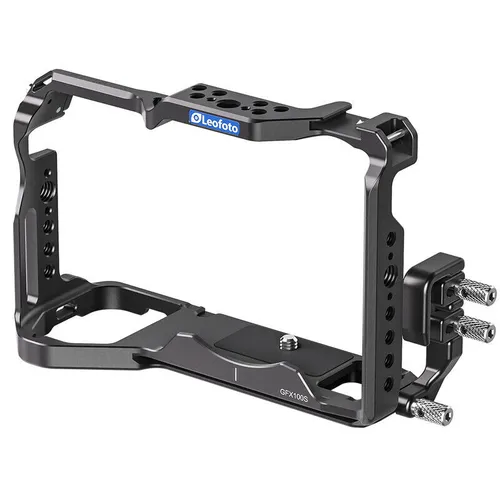 LEOFOTO Camera Cage für Fujifilm GFX100S/GFX50S II - Professionelles Videostabilisatoren, bietet optimalen Schutz und vielseitige Montagemöglichkeiten für kreative Aufnahmen.