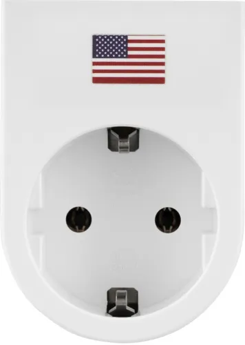 REV Reisestecker Traveler Plus USA weiß  Reiseadapter