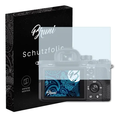 Bruni 2x Folie für Sony Alpha a7R II / a7S II Schutzfolie Displayschutzfolie