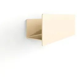 Metallbude Duschablage Shea 30 - Bohren überflüssig, Aluminium Cashew - Praktische Duschablage aus Aluminium in Cashew-Farbe, einfach ohne Bohren anzubringen. Ideal für Ordnung in der Dusche und zur Aufbewahrung von Pflegeprodukten.