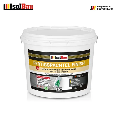 Spachtel masse 5 kg Fertigspachtel Finish Q1-Q4  Glätt Flächen Spachtelmasse