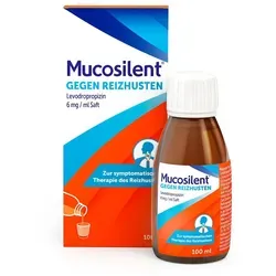 Mucosilent Gg.reizhust Levodropropizin 6mg/ml Saft 100 ML - Arzneimittel zur Linderung von Reizhusten, enthält den Wirkstoff Levodropropizin und ist geeignet für Erwachsene, Jugendliche und Kinder ab 2 Jahren. Ideal zur symptomatischen Therapie, schnell wirksam!